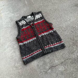 Vintage Knit Christmas Vest